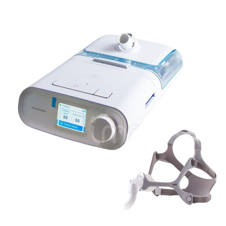 Philips DreamStation Auto CPAP+Philips WISP Nasal Mask With Fabric Frame